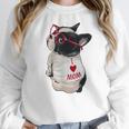 Girls I Heart Mom Love Mama Boston Terrier Dog Lover Women Crewneck Sweatshirt, Mom Gifts, Boston Terrier Mom Gifts, funny design