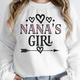 Granddaughter Nanas Girl Women Crewneck Sweatshirt, funny design