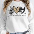 Peace Love Boston Terrier Boston Terrier Lover Dog Mom Women Crewneck Sweatshirt, Mom Gifts, Boston Terrier Mom Gifts, funny design