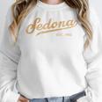 Retro Sedona Script Vintage Throwback Kids Women Crewneck Sweatshirt, funny design