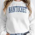 Varsity Grey Nantucket Women Crewneck Sweatshirt, funny design