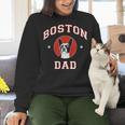 Boston Terrier Dad Dog Father For Men Women Kids Women Crewneck Sweatshirt, Boston Terrier Dad Sweatshirts, gift for family, gift for coworker