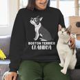 Boston Terrier Dog Owner Grandma Women Crewneck Sweatshirt, gift for family, gift for coworker
