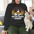 Boston Terrier Grandpa Dog Owner Boston Terrier Women Crewneck Sweatshirt, gift for family, gift for coworker
