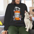 Boston Terrier Happy Pills T-Shirt Women Crewneck Sweatshirt, gift for family, gift for coworker