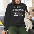 Boston Terrier Puppy Sweet Dreams Pajama For Bedtime Tank Top Women Crewneck Sweatshirt, gift for family, gift for coworker