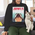 Boston Terriers Jowls Dog Mom Dog Dad Women Crewneck Sweatshirt, gift for family, gift for coworker