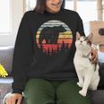 Catch Some Rays Vintage Retro Grizzly Bear Women Crewneck Sweatshirt, gift for family, gift for coworker