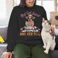 This Girl Loves Watermelon And Her Boston Terrier Dog Mother Women Crewneck Sweatshirt, gift for family, gift for coworker