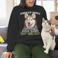 Siberian Husky Professional Human Trainer Women Crewneck Sweatshirt, gift for family, gift for coworker
