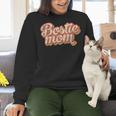 Vintage Boston Terrier Mom Dog Lover Pet Bostie Mama Men Women Girls Kids Women Crewneck Sweatshirt, Boston Terrier Mom Sweatshirts, gift for family, gift for coworker