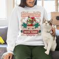 Boston Terrier My Christmas Spirit Dog Santa Claus X-Mas Women Crewneck Sweatshirt, Boston Terrier Christmas Sweatshirts, gift for family, gift for coworker