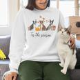 Boston Terrier Fall Pumpkin Tis The Season Autumn Women Women Crewneck Sweatshirt, gift for family, gift for coworker