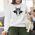 Boston Terrier Halloween Shirt Did Someone Say Treat Women Crewneck Sweatshirt, Boston Terrier Halloween Sweatshirts, gift for family, gift for coworker