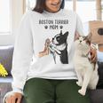 Boston Terrier Mom Dogs Mum Woman Women Crewneck Sweatshirt, Boston Terrier Mom Sweatshirts, gift for family, gift for coworker