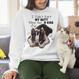 Boston Terrier Shirt I Didn't Fart My Butt Blew You A Kiss Women Crewneck Sweatshirt, gift for family, gift for coworker