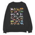 Alphabet Vehicles ABCs Learning Teachers Kids Boys Girls Women Crewneck Sweatshirt, novelty gifts, funny gifts