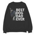 Best Dog Dad Ever Boston Terrier Dog Lover For Dad Men Women Girls Kids Women Crewneck Sweatshirt, novelty gifts, funny gifts