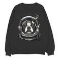 Boston Terrier Astronaut Shirt Spaceman Dog Space Lover Women Crewneck Sweatshirt, novelty gifts, funny gifts