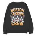 Boston Terrier Crew Cartoon For Dog Owner Pet Boston Terrier Women Crewneck Sweatshirt, novelty gifts, funny gifts