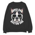 Boston Terrier Dad Father’s Day Dog Dad Men’s Women Crewneck Sweatshirt, novelty gifts, funny gifts