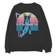 Boston Terrier Dad Retro Women Crewneck Sweatshirt, novelty gifts, funny gifts