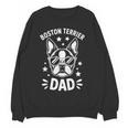 Boston Terrier Dad Boston Terrier Women Crewneck Sweatshirt, novelty gifts, funny gifts