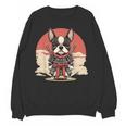 Boston Terrier Dog Japanese Style Samurai Dogs Women Crewneck Sweatshirt, novelty gifts, funny gifts