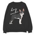 Boston Terrier Dog Mom Woman Women Women Crewneck Sweatshirt, novelty gifts, funny gifts