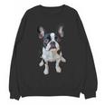 Boston Terrier Dog Motif Pet Art Boston Terrier Men Women Kids Women Crewneck Sweatshirt, novelty gifts, funny gifts