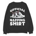 Boston Terrier Dog Official Sleeping Shirt Men Women Kids Women Crewneck Sweatshirt, novelty gifts, funny gifts