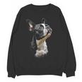 Boston Terrier Dog Graphic Pet Art Boston Terrier For Men Women Kids Women Crewneck Sweatshirt, novelty gifts, funny gifts