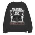 Boston Terrier Dog Women Crewneck Sweatshirt, novelty gifts, funny gifts
