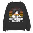 Boston Terrier Grandpa Dog Owner Boston Terrier Women Crewneck Sweatshirt, novelty gifts, funny gifts