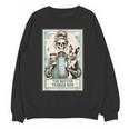 The Boston Terrier Mom Skeleton Spooky Season Halloween Women Crewneck Sweatshirt, novelty gifts, funny gifts