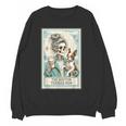 Boston Terrier Mom Skeleton Tarot Card Witch Vibes Dog Mom Women Crewneck Sweatshirt, novelty gifts, funny gifts
