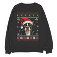 Boston Terrier Ugly Christmas Sweater Xmas For Adults Kids Women Crewneck Sweatshirt, novelty gifts, funny gifts