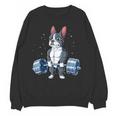 Boston Terrier Weightlifting Deadlift Men Fitness Gym Women Crewneck Sweatshirt, novelty gifts, funny gifts