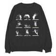 Boston Terriers Yoga Women Crewneck Sweatshirt, novelty gifts, funny gifts