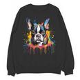 Colorful Boston Terrier Dog For Men Women Kids Women Crewneck Sweatshirt, novelty gifts, funny gifts