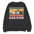 Cute Boston Terrier Best Boston Terrier Dad Ever Women Crewneck Sweatshirt, novelty gifts, funny gifts
