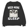 Cute Boston Terrier Need More Sleep Pajamas Nightgown Women Crewneck Sweatshirt, novelty gifts, funny gifts