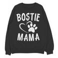 Fun Bostie Mama Dog Lover Apparel Boston Terrier Mom Women Crewneck Sweatshirt, novelty gifts, funny gifts