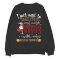 Watch Christmas Movies With My Boston Terrier Bostie Women Crewneck Sweatshirt, novelty gifts, funny gifts