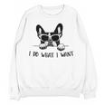 Boston Terrier Dog Owner I Do What I Want Pet Women Crewneck Sweatshirt, novelty gifts, funny gifts