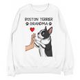 Boston Terrier Grandma Mother's Day Dog Mom Women Crewneck Sweatshirt, novelty gifts, funny gifts