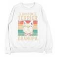 Boston Terrier Grandpa Dog Lover Father's Day Premium Women Crewneck Sweatshirt, novelty gifts, funny gifts