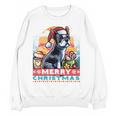 Boston Terrier Santa Claus Coffee Mug Merry Christmas Dogs Women Crewneck Sweatshirt, novelty gifts, funny gifts