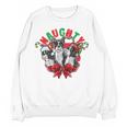 Boston Terrier Santa Claus Elf Reindeer Christmas Dog X-Mas Women Crewneck Sweatshirt, novelty gifts, funny gifts
