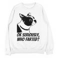 Boston Terrier Shirt Ok Seriously Who Farted Women Crewneck Sweatshirt, novelty gifts, funny gifts